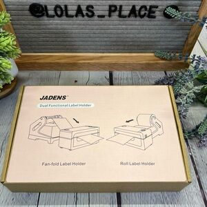 Jade Dual Label Holder in Beige